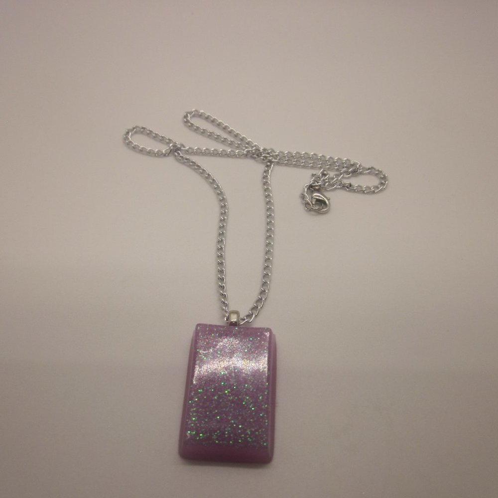 Purple Shimmer Pendant Necklace